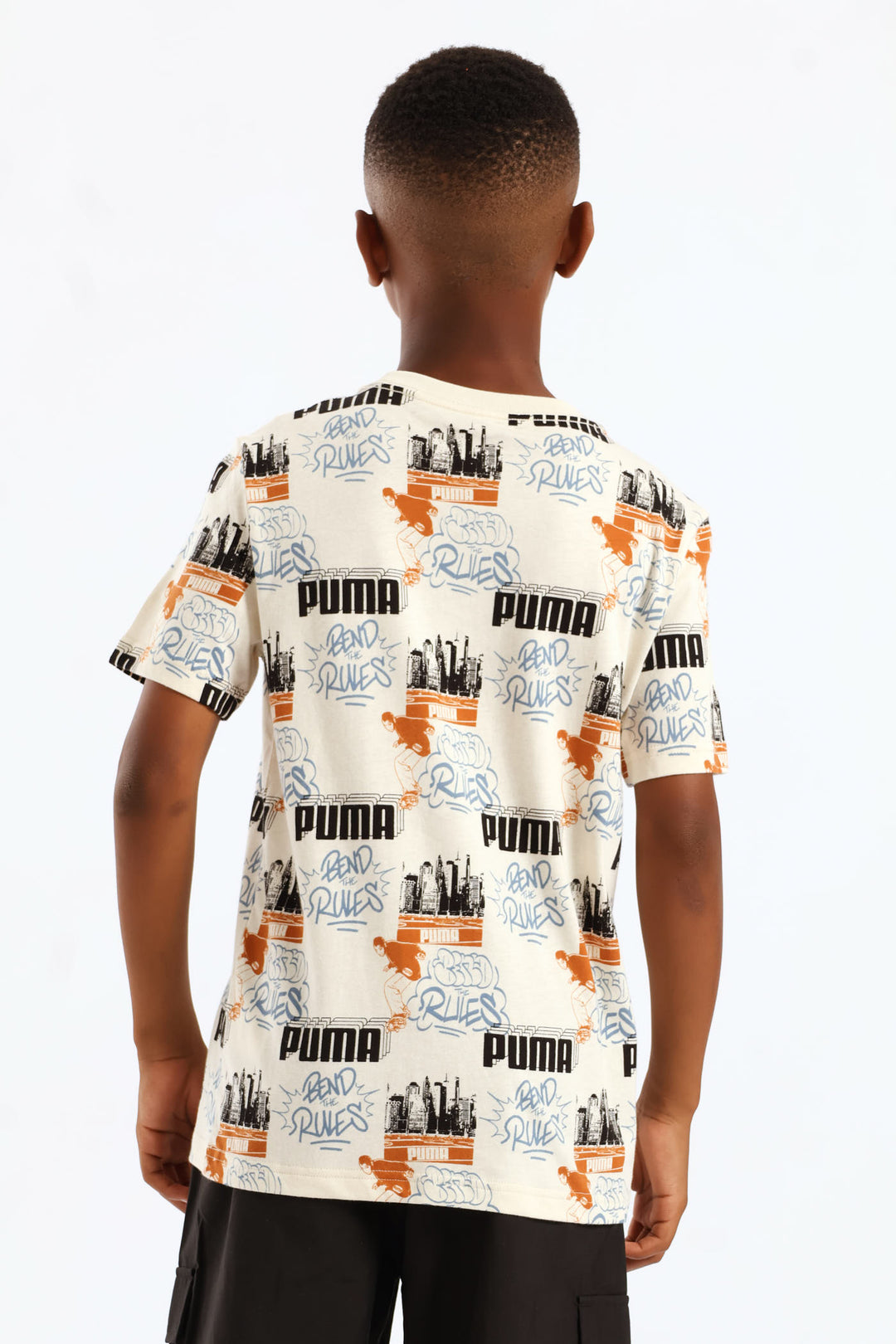Boys Skate Print Tee - Stone