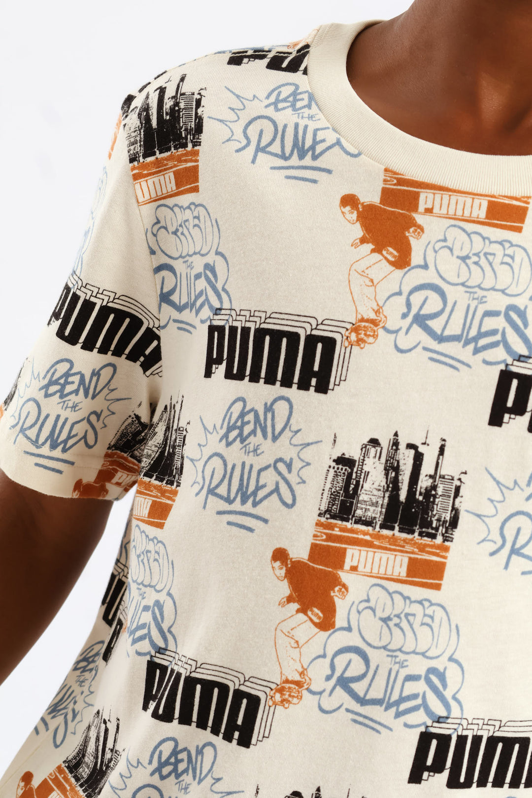 Boys Skate Print Tee - Stone