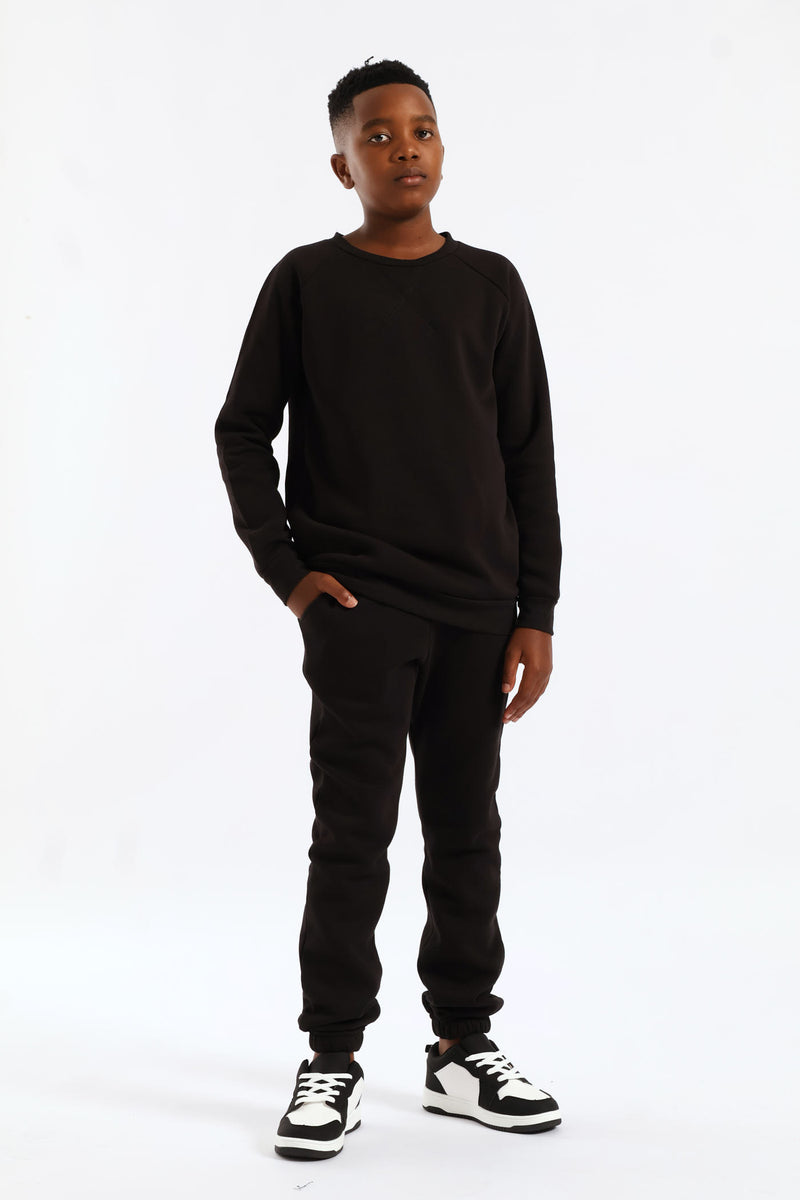 Boys Basic Fleece Jogger - Black