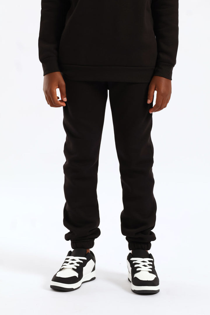Boys Basic Fleece Jogger - Black