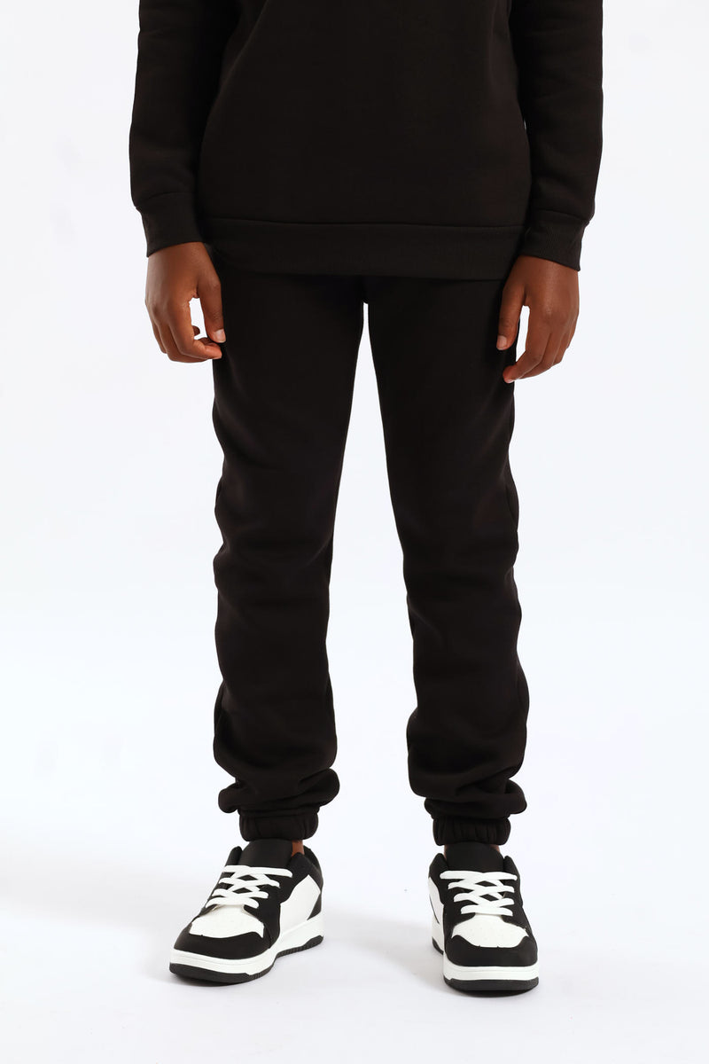 Boys Basic Fleece Jogger - Black