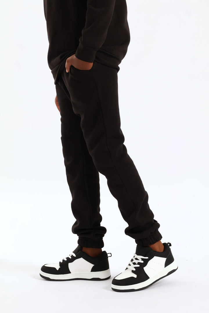 Boys Basic Fleece Jogger - Black