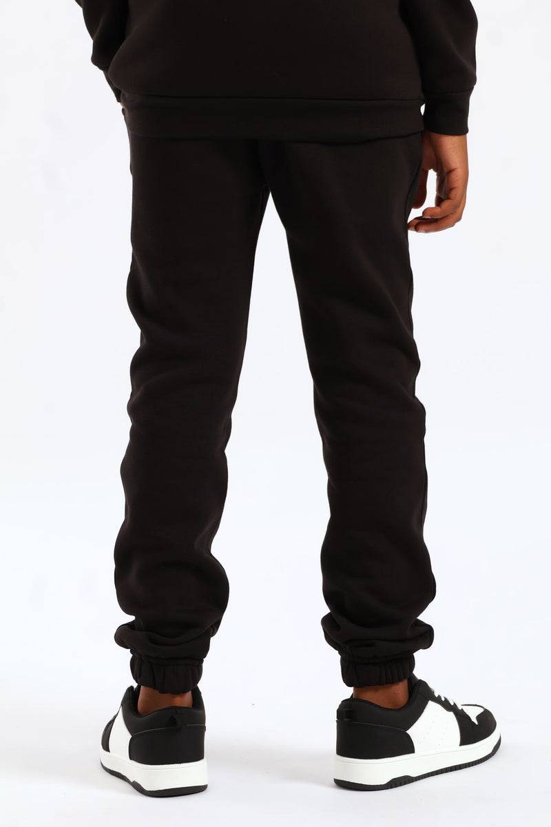 Boys Basic Fleece Jogger - Black