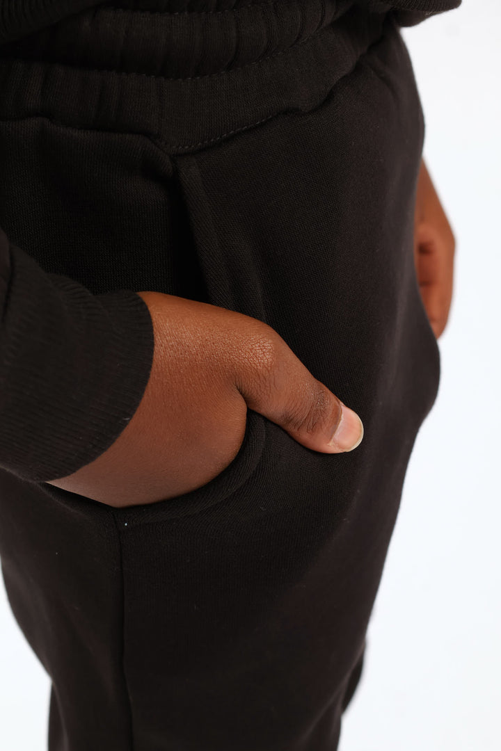 Boys Basic Fleece Jogger - Black