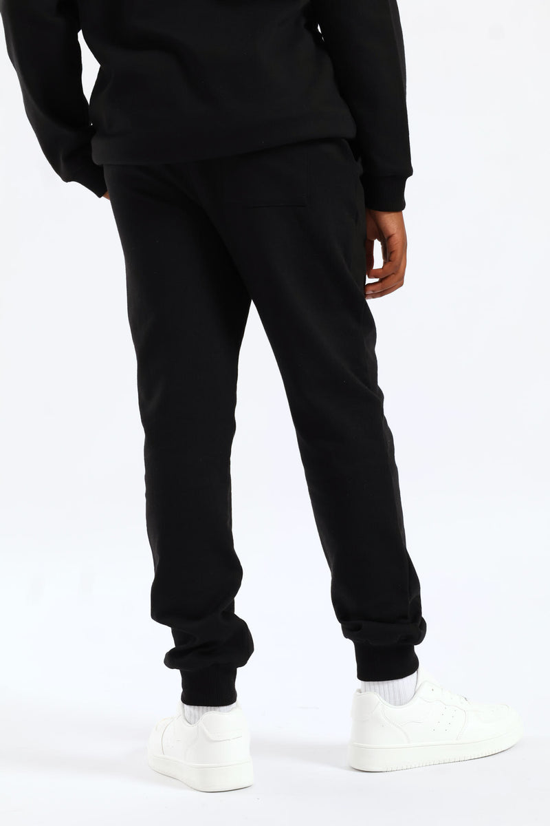 Boys Mr Beast HD Print Joggers - Black