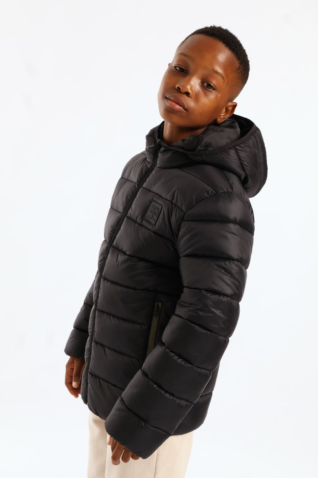 Boys Puffer Jacket - Black
