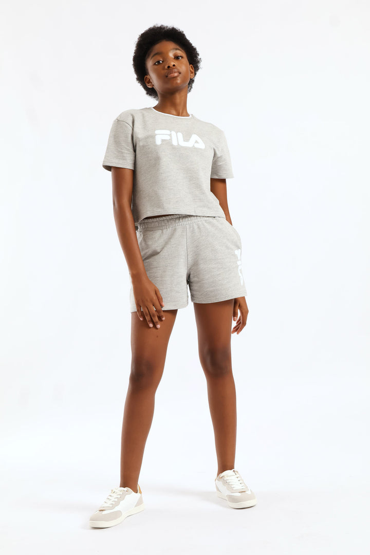 Girls Gabby Sweatpants - Grey Melange