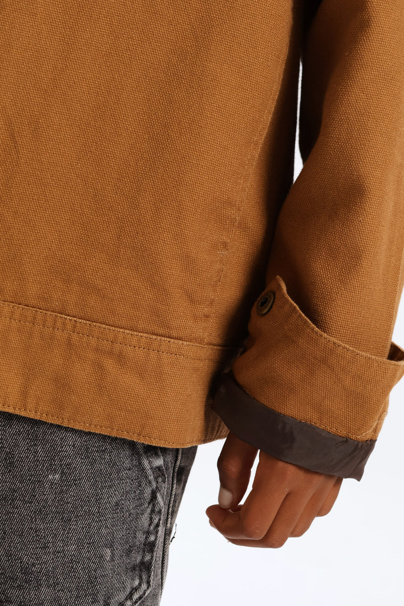 Boys Twill Barn Jacket - Tan