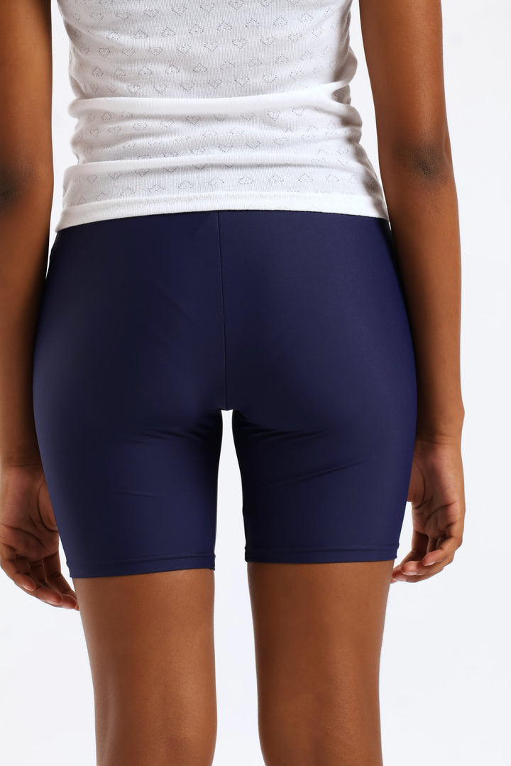 Girls Cycle Short - Navy