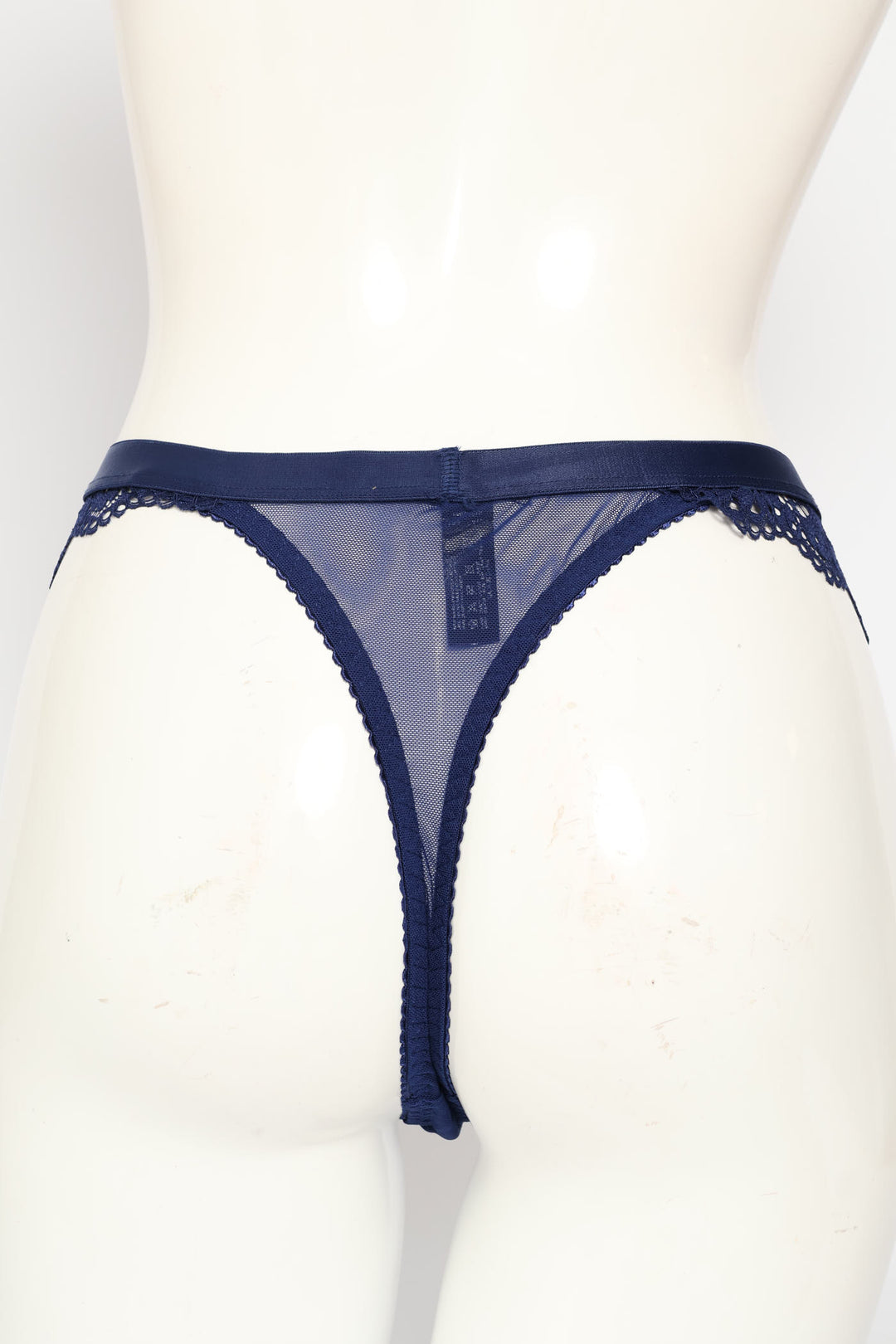 Lace Thong - Navy
