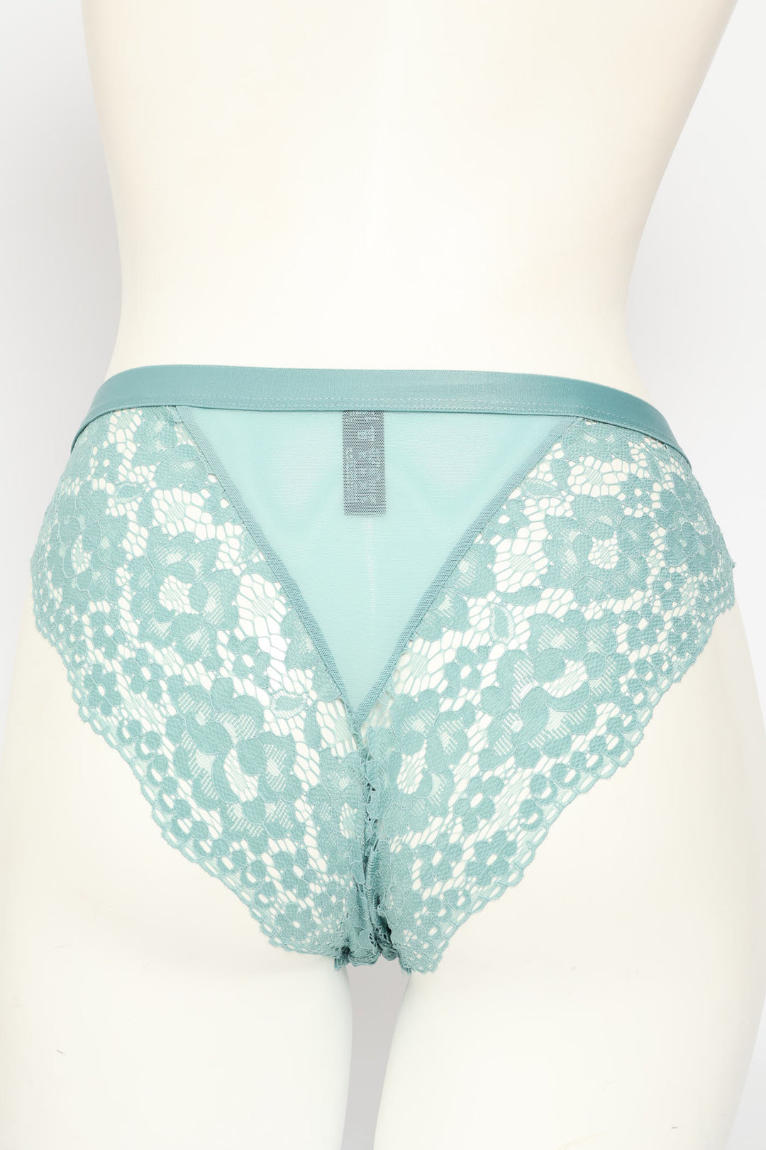 Lace Brazilian Panty - Mint Blue