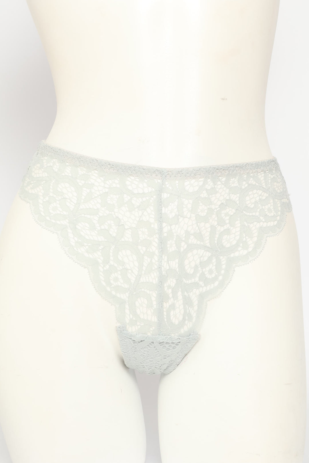 3 Pack Lace Thong Panties - Teal/Stone/Seafoam