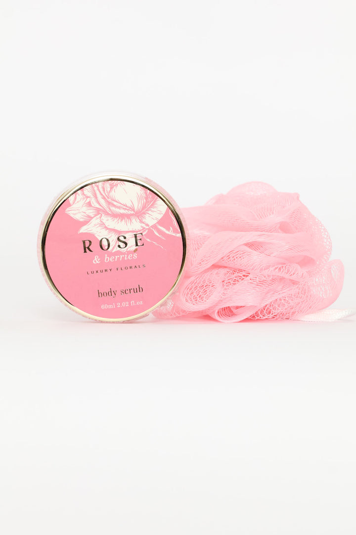 ROSE & BERRIES STRAW BASKET