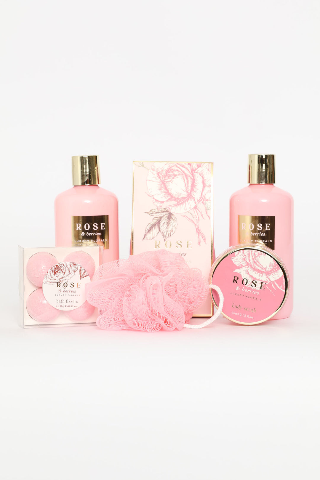 ROSE & BERRIES WOODEN CRATE