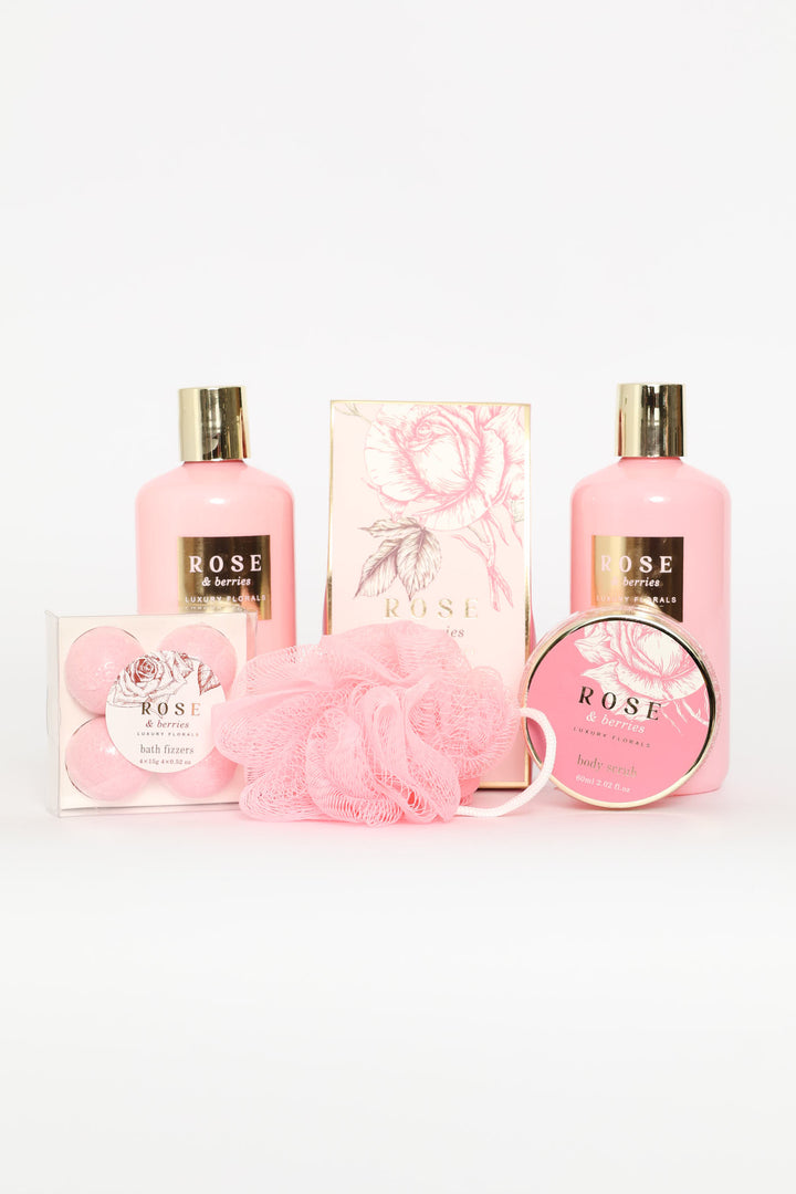 ROSE & BERRIES WOODEN CRATE