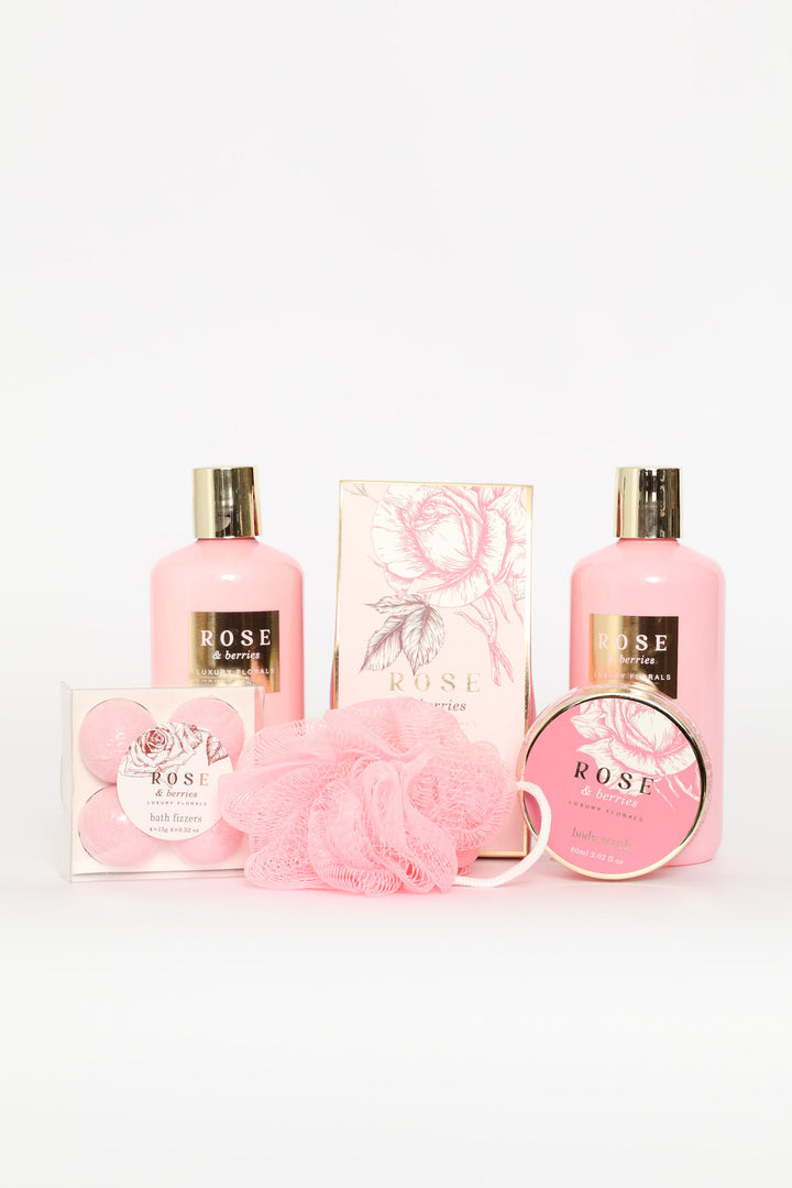 ROSE & BERRIES WOODEN CRATE