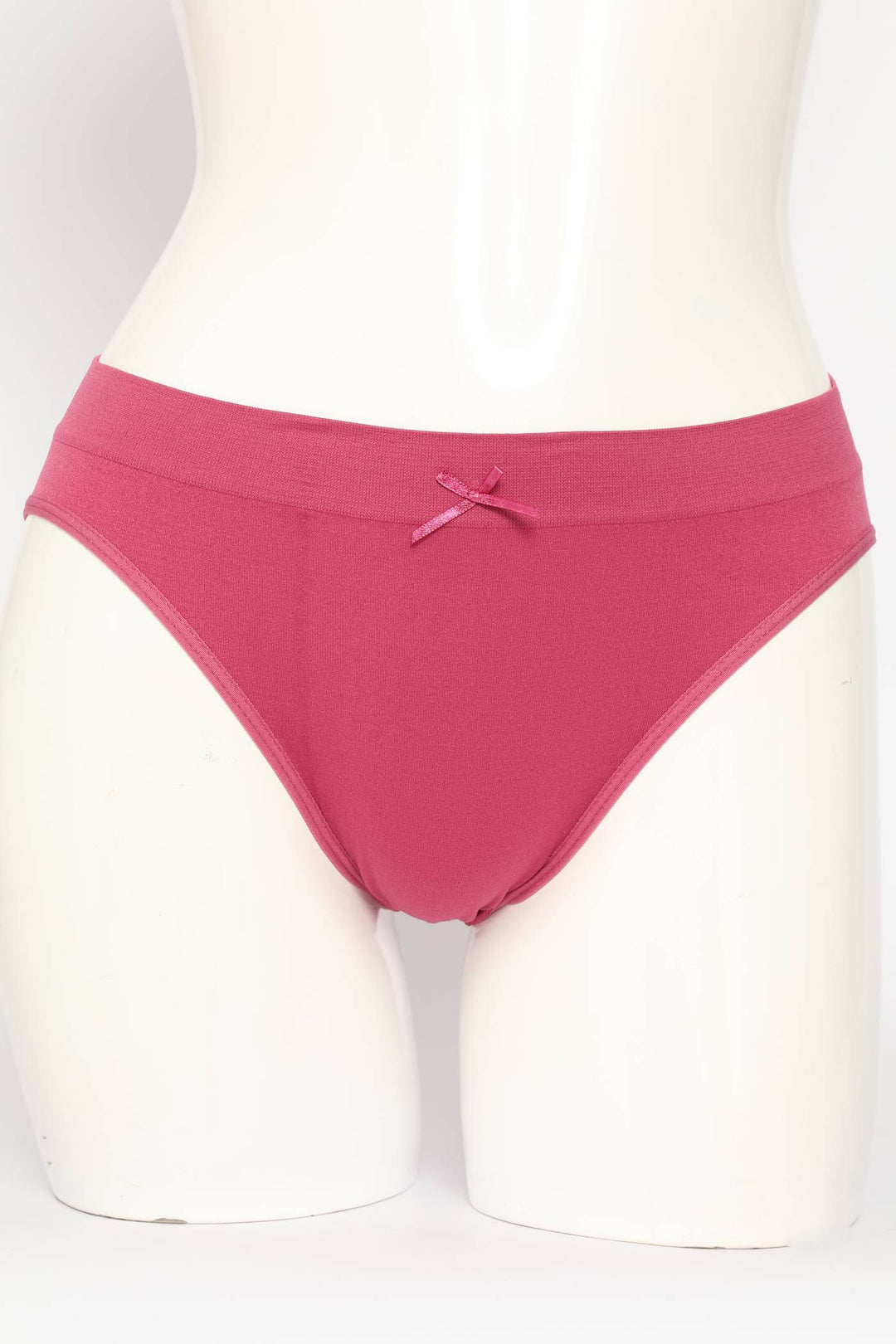 3 Pack Seamless Bikini Panties - Violet/Pink/Cream