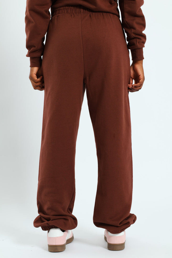 Girls Flawless Fleece Jogger - Brown