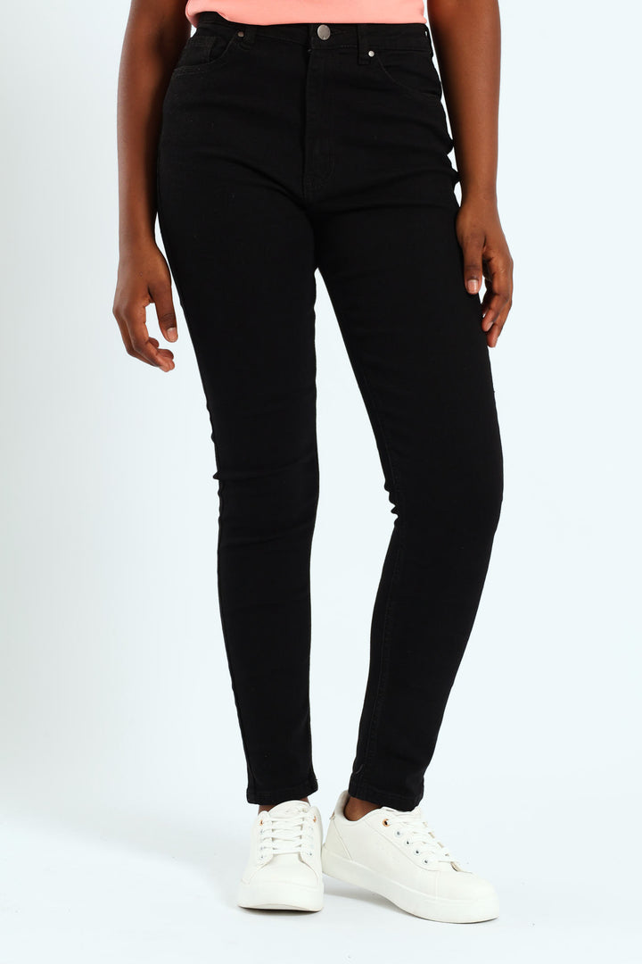 Girls Ankle Grazer Skinny Denim - Black