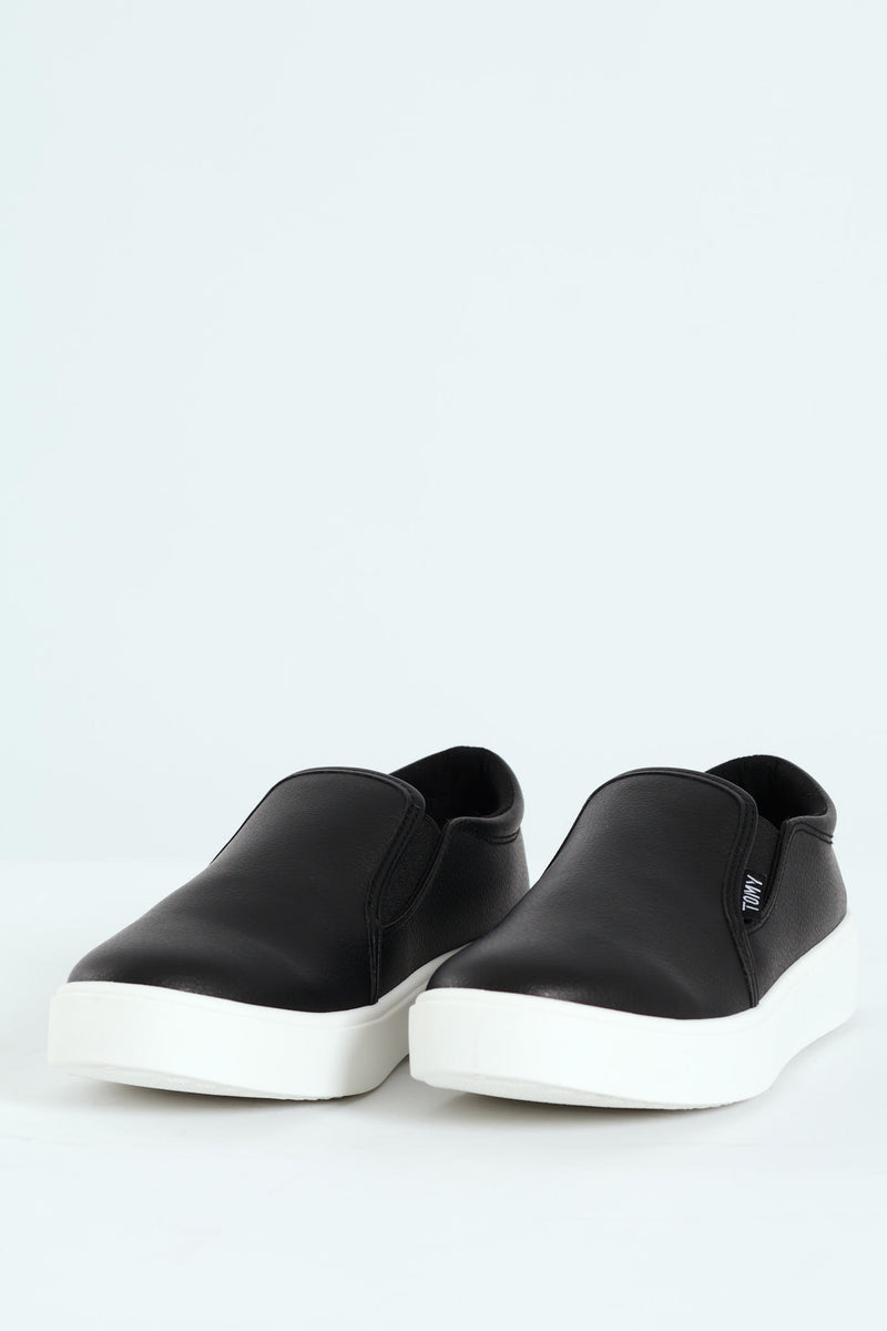 Parker Side Gusset Slip On - Black