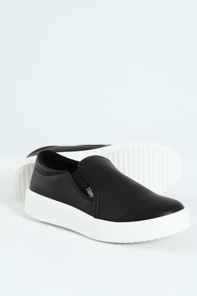 Parker Side Gusset Slip On - Black
