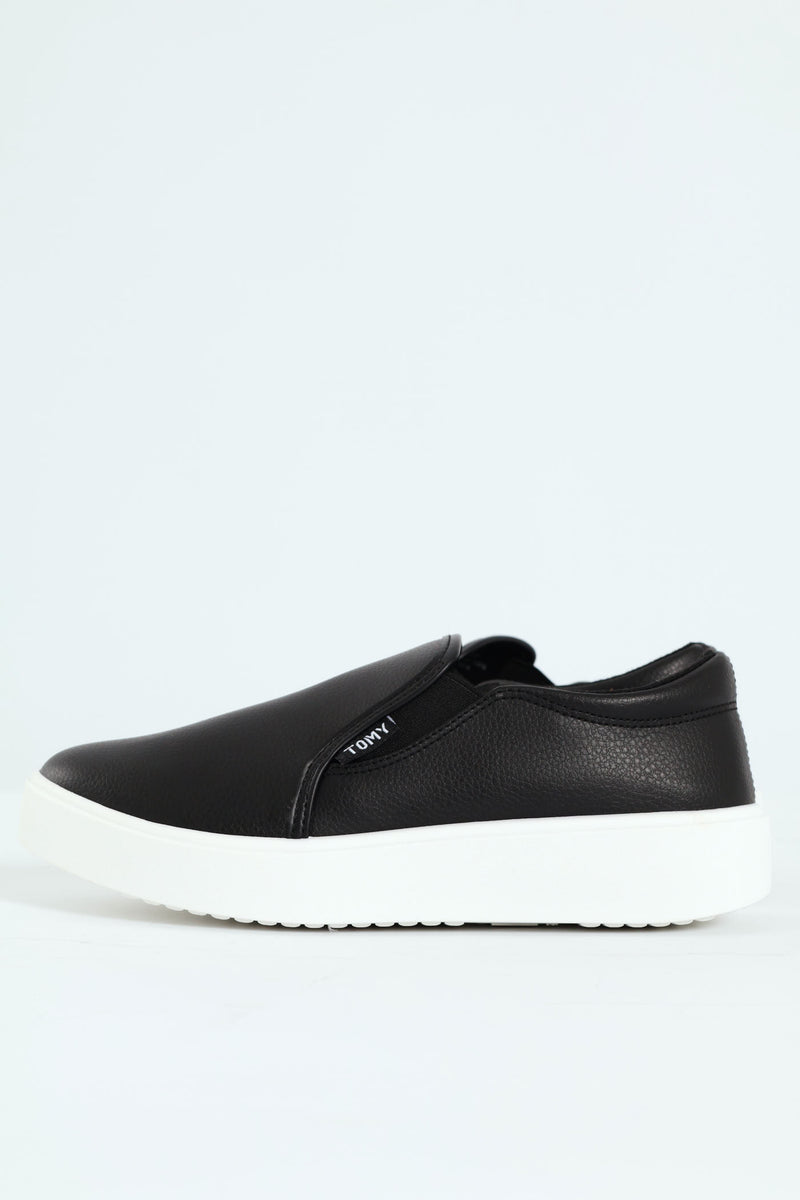 Parker Side Gusset Slip On - Black