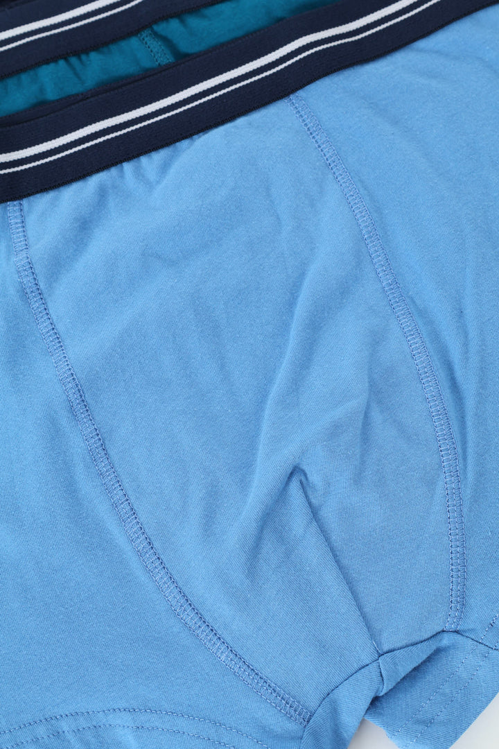 Boys 3 Pack Plain Boxers - Blue