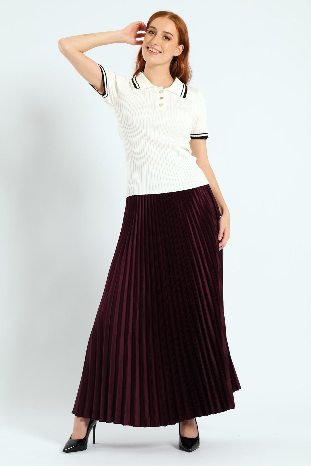 Double Tipped Golfer Tee - White/Black