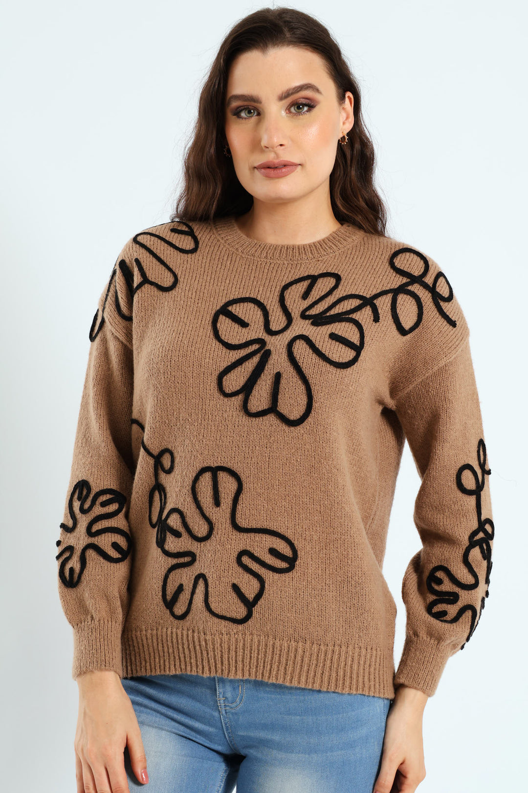 Cornelli Pullover - Dark Beige