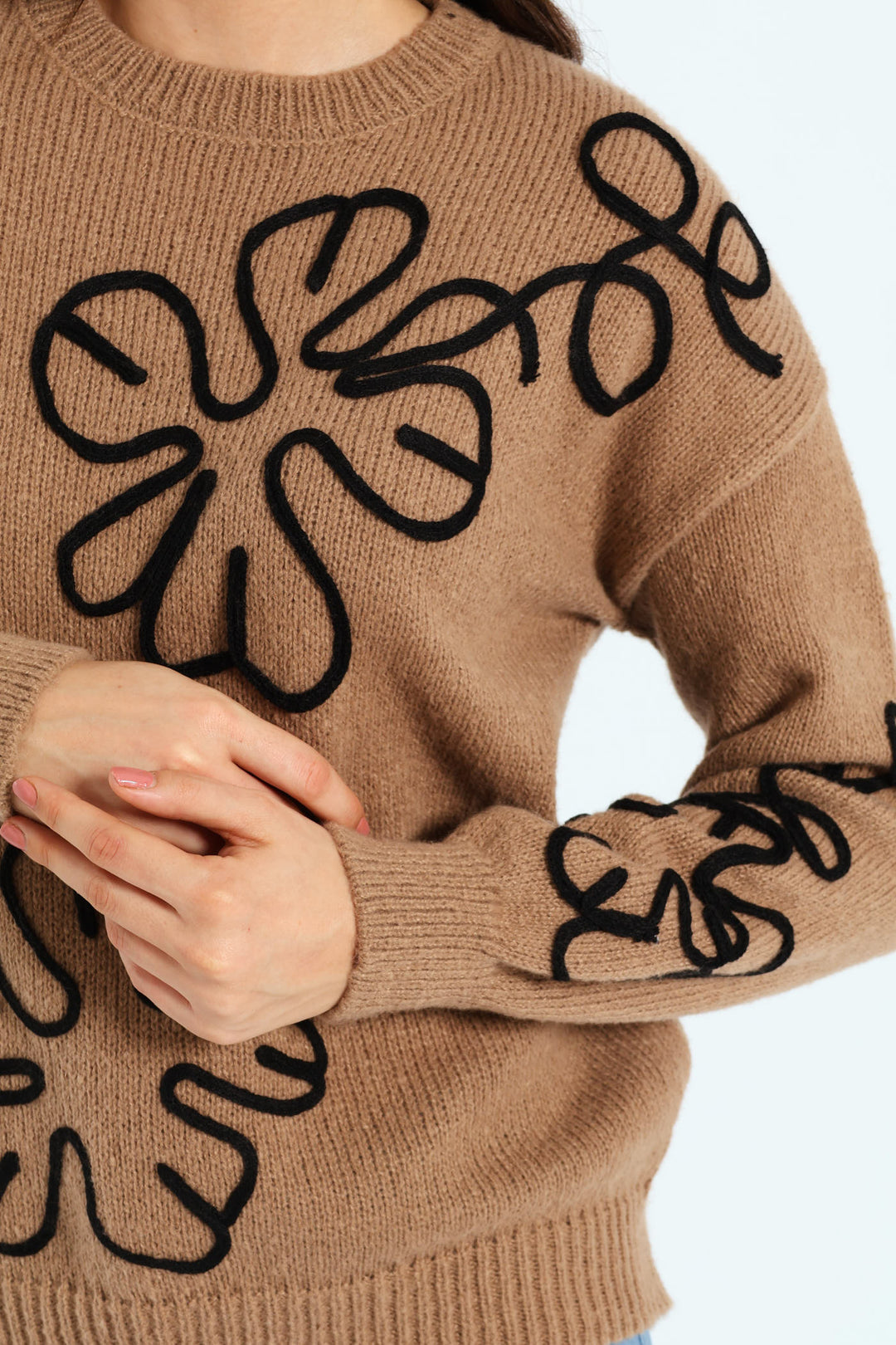 Cornelli Pullover - Dark Beige