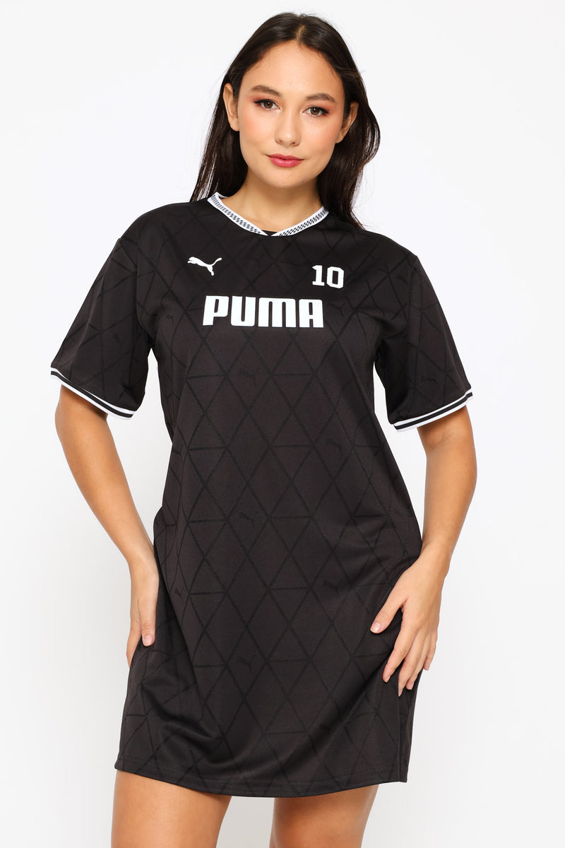 Graphics Logo Tee Dress - Black