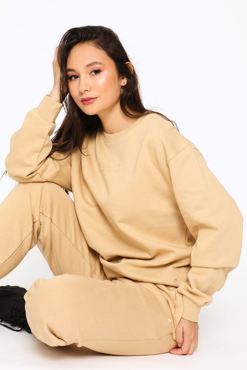 Ayanda Long Sleeve Track Top - Camel