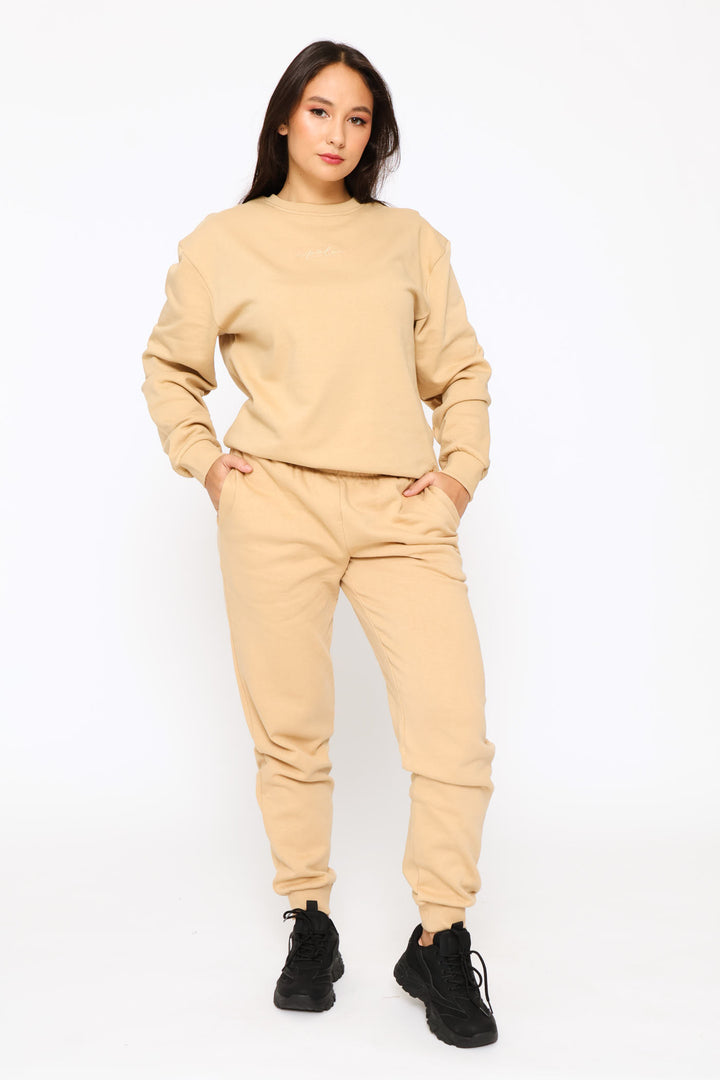 Ayanda Long Sleeve Track Top - Camel