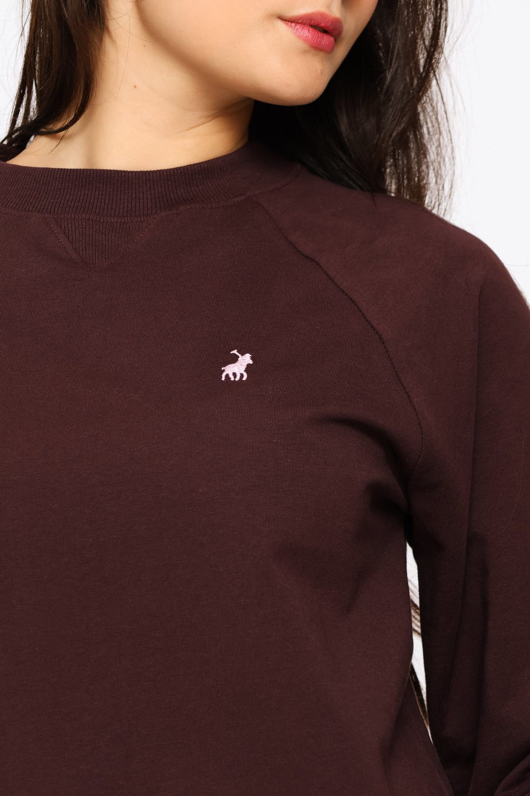 Sophia Long Sleeve Track Top - Plum