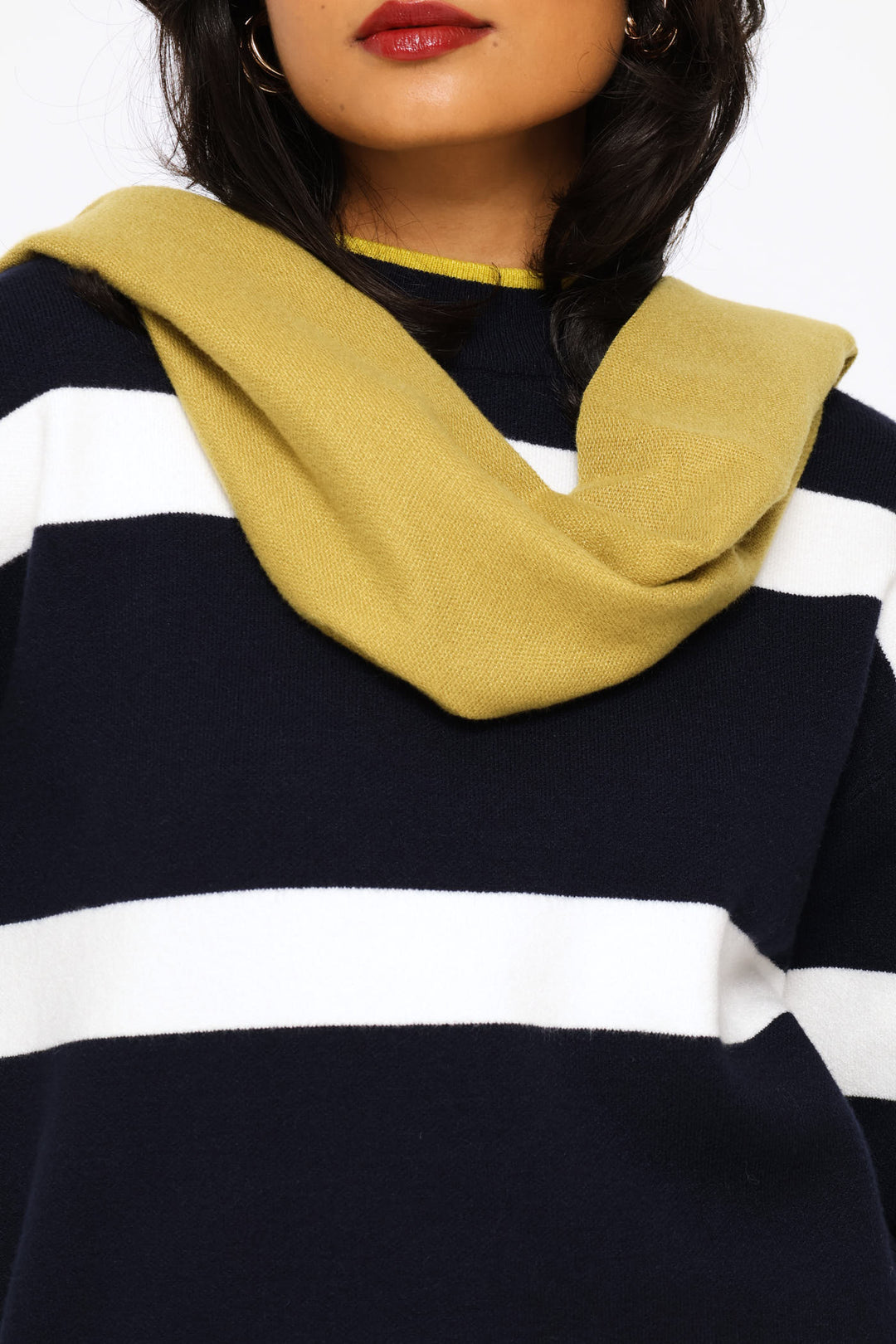Fringe Detail Woven Scarf - Chartreuse