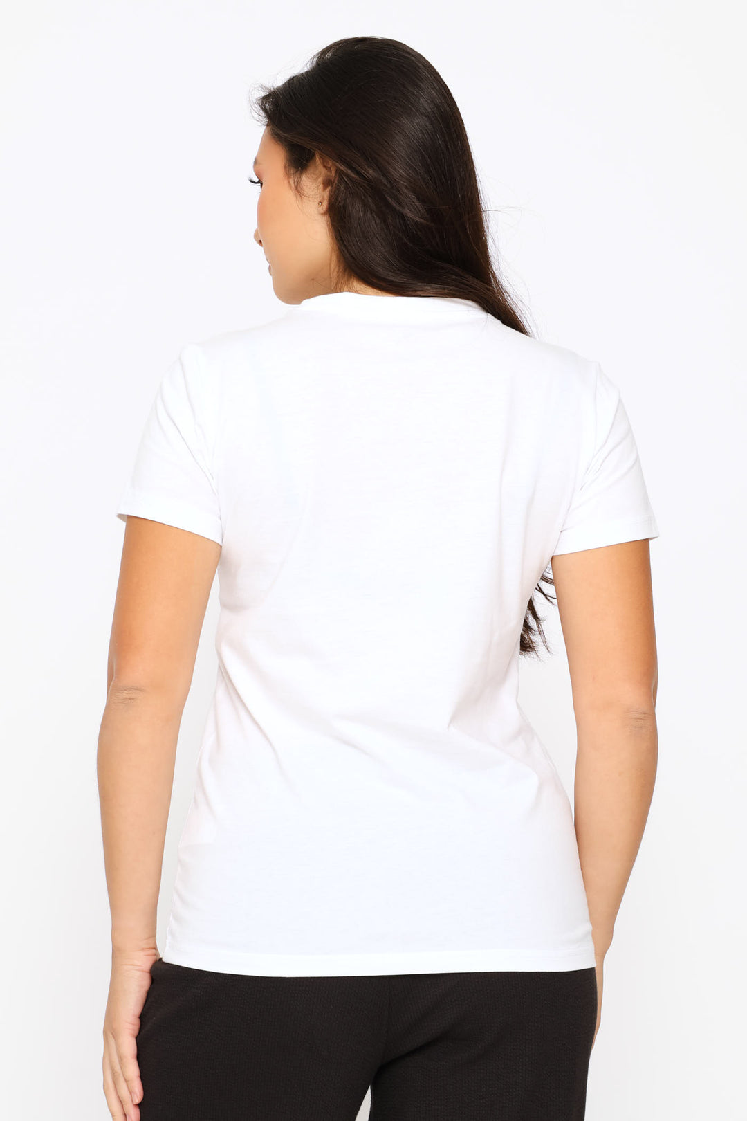 Floral Cat Graphics Tee - White