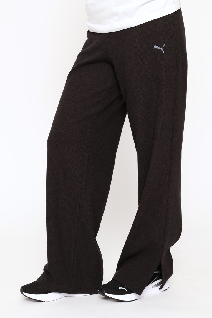 Essential Elevated High-Waist Straight Leg Pant - Black