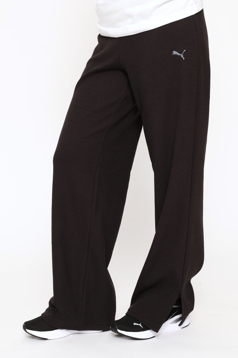 Essential Elevated High-Waist Straight Leg Pant - Black