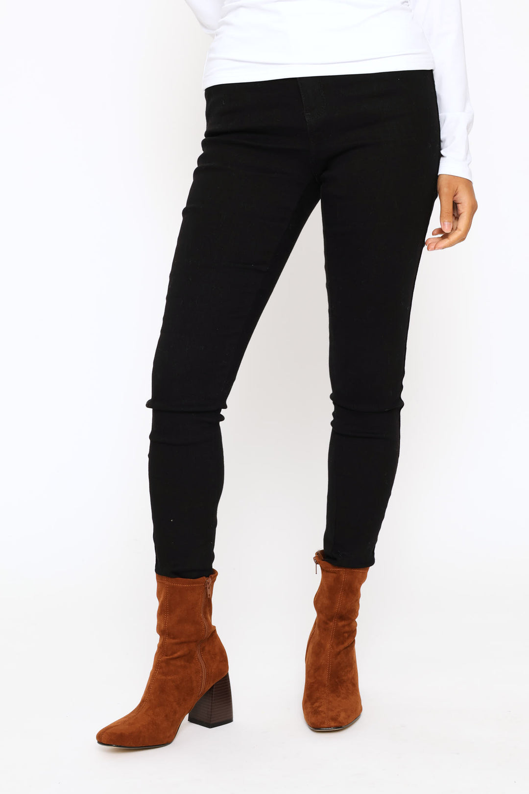 Push Up Hiwaist Skinny Jean - Black
