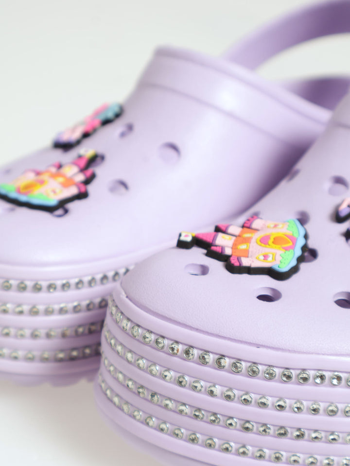 Pre-Girls Platform Clog - Lilac