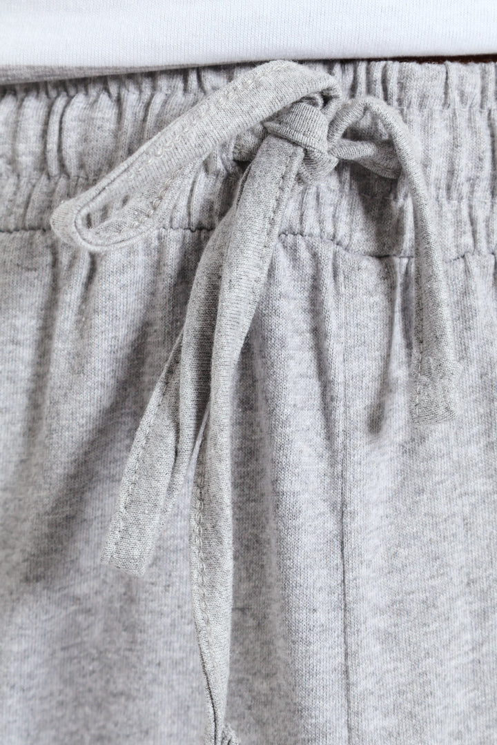 Stripe Tee & Pant PJ Set - Grey/White