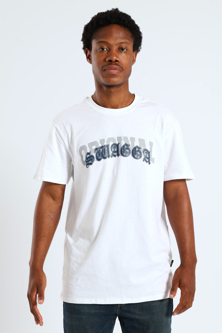 Basic Print T-Shirt - White