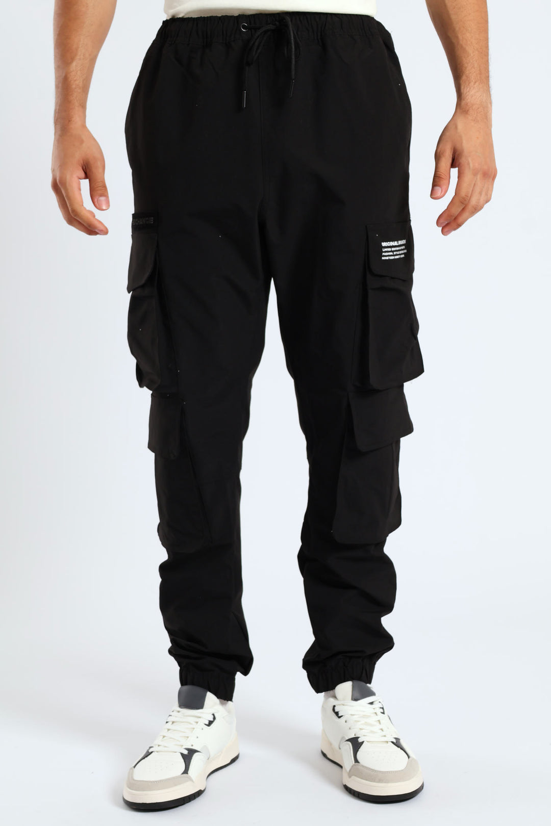 Multi Pocket Cargo Pants - Black