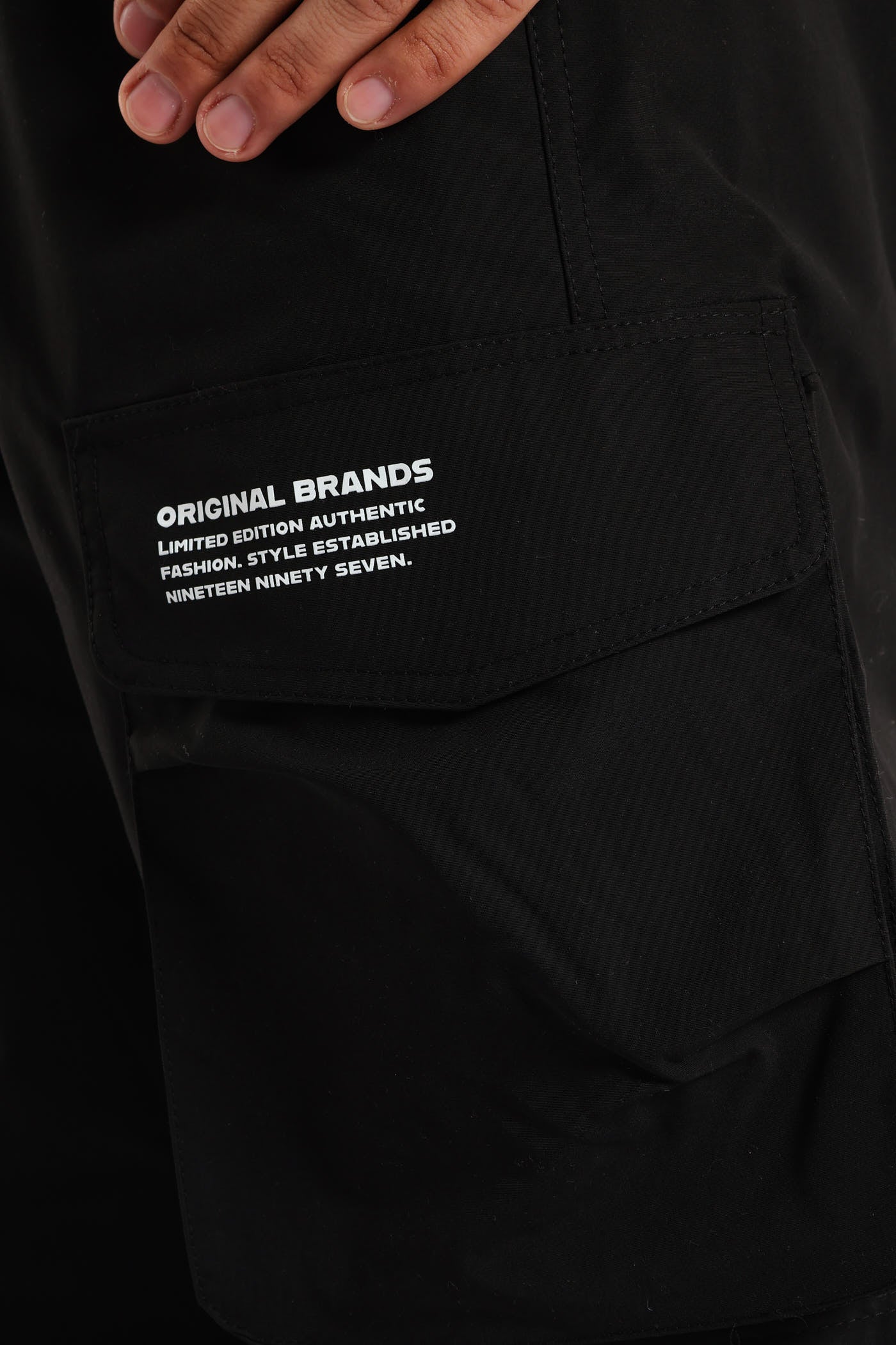 Mens Multi Pocket Cargo Pants - Black – Edgars