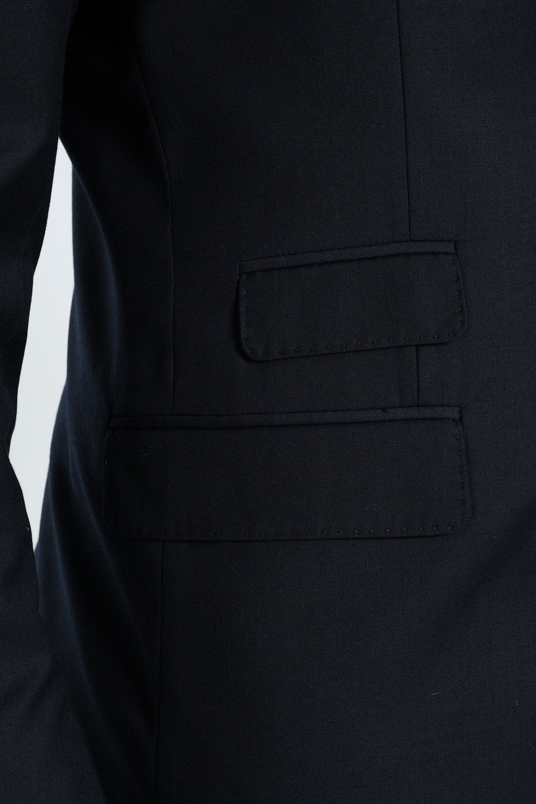 Regular Fit Viscose Blend Suit Jacket - Navy