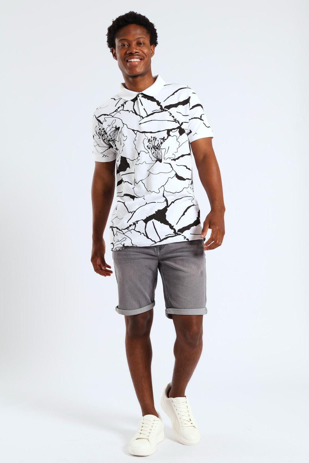 Print Golfer - White