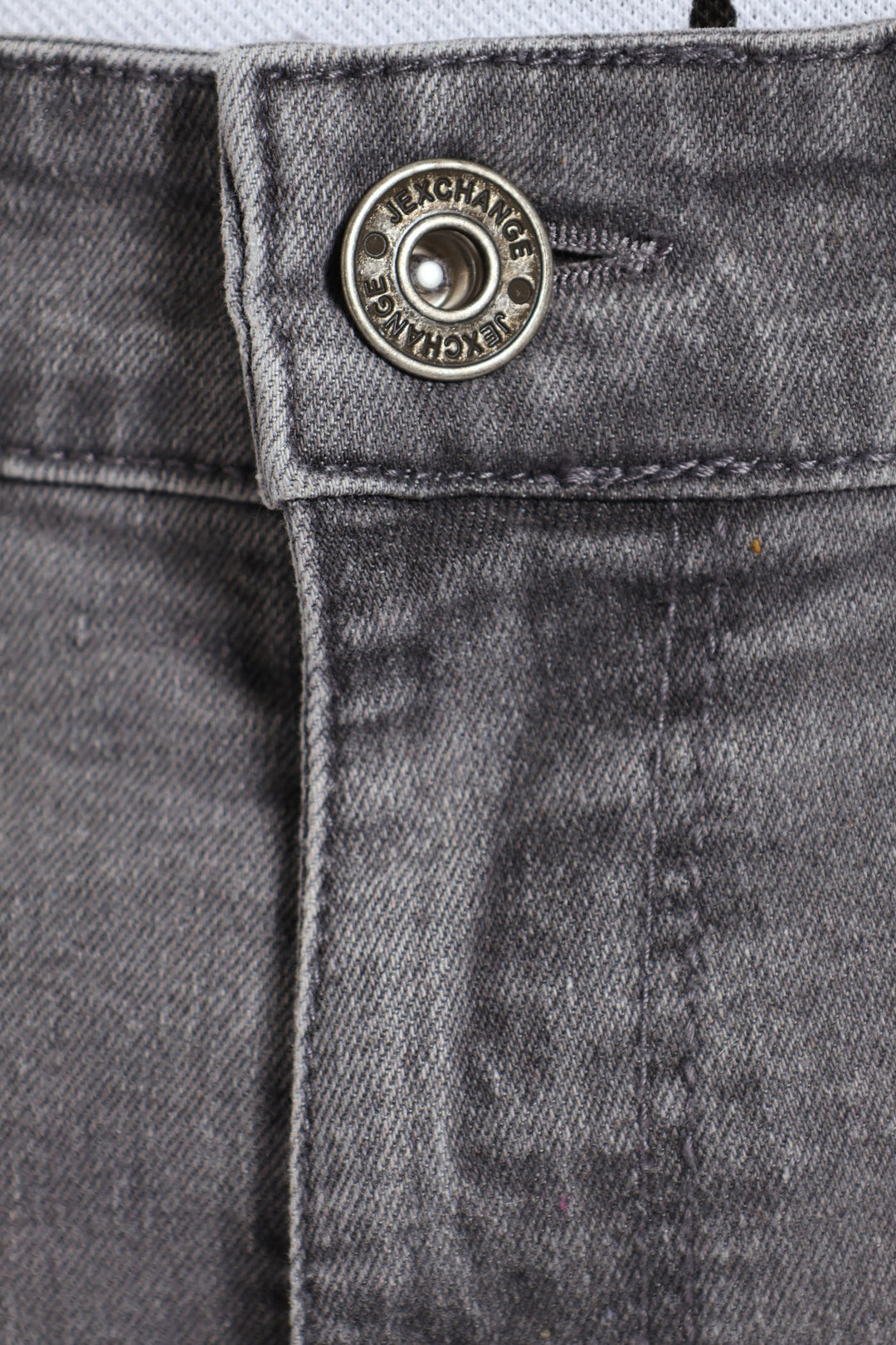 Basic Wash Denim Shorts - Grey