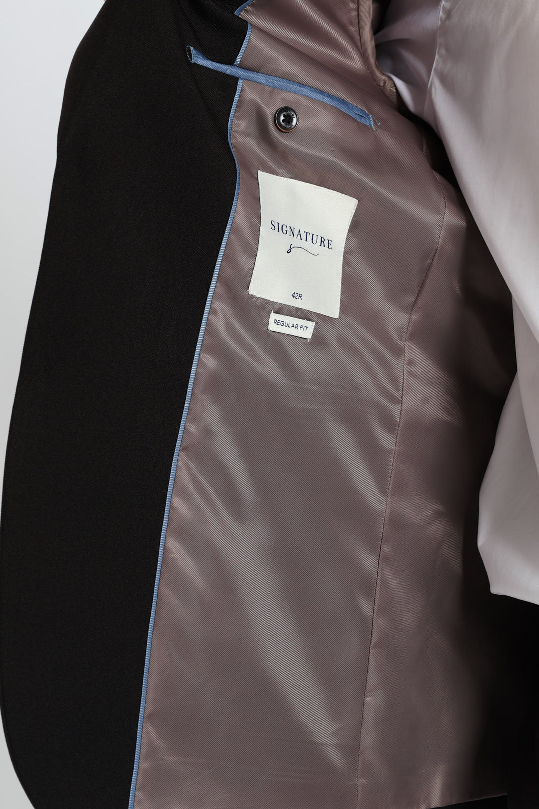 Men's Regular Fit Essential Suit Jacket - Black