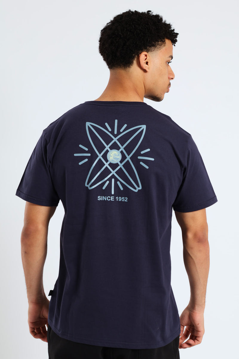 Short Sleeve Venice Tee - Navy