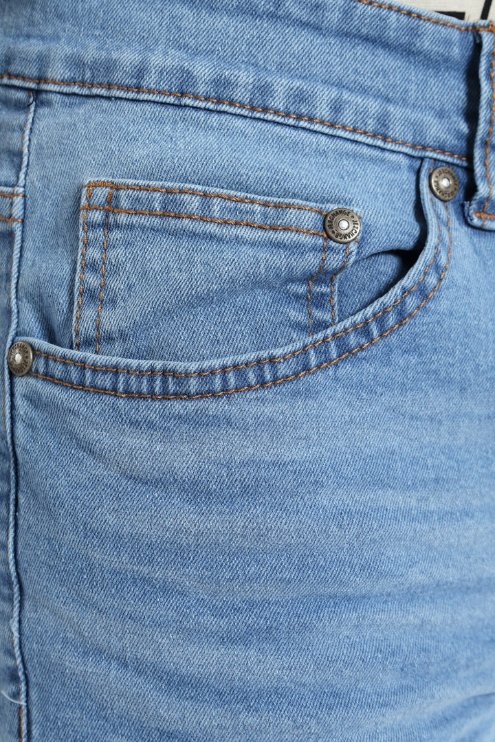 Basic Denim Short - Light Wash